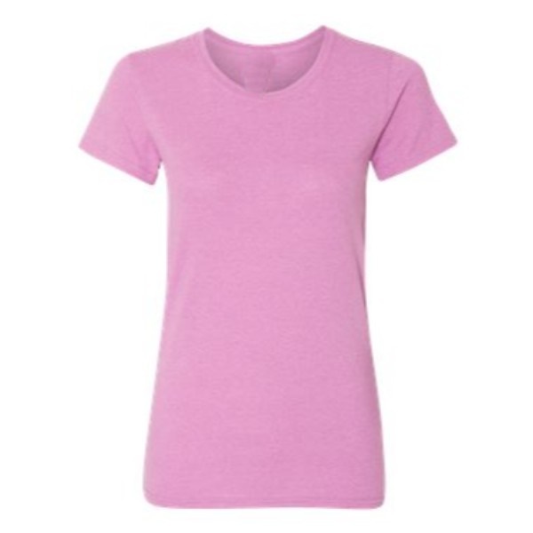 22 neon pink plain blank women t shirt front